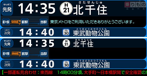 東京メトロ 日比谷線 停車駅のご案内 (列車停車駅案内表) 東京メトロ 日比谷線 路線図・停車駅 | レイルラボ(RailLab)