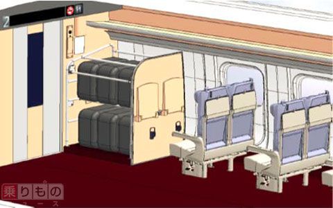 東北・北海道・秋田新幹線の車内に荷物置き場設置へ 手荷物大型