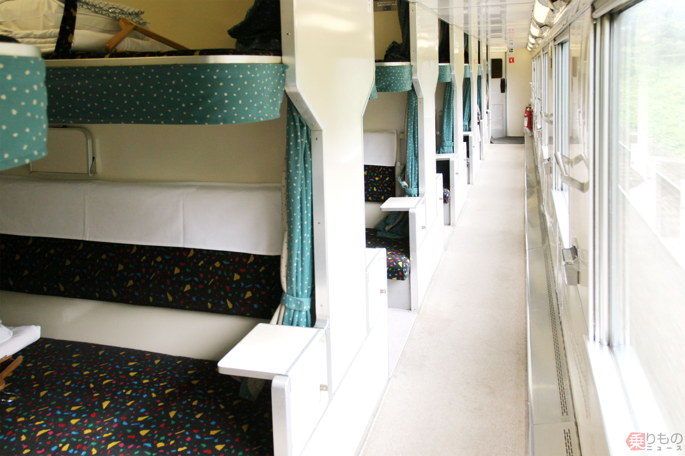 昔懐かし2・3段ベッドの「ドミトリー寝台車」、「きっぷのルール」から