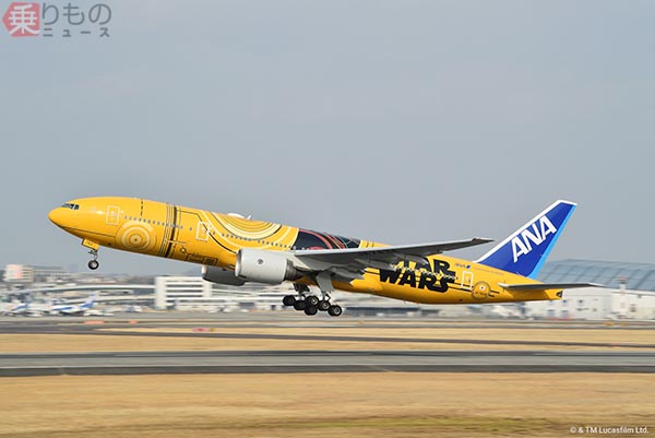ANA「C-3PO ANA ジェット」2週間限定の「ダイヤ公開」 羽田 ANA「C-3PO ANA ジェット」2週間限定の「ダイヤ公開」 羽田