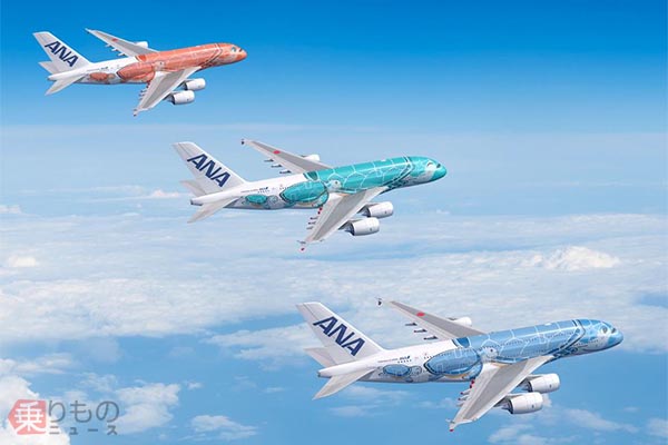 ANA運航の成田～ホノルル線 すべてエアバスA380型機「フライングホヌ」体制へ 7月から | 乗りものニュース