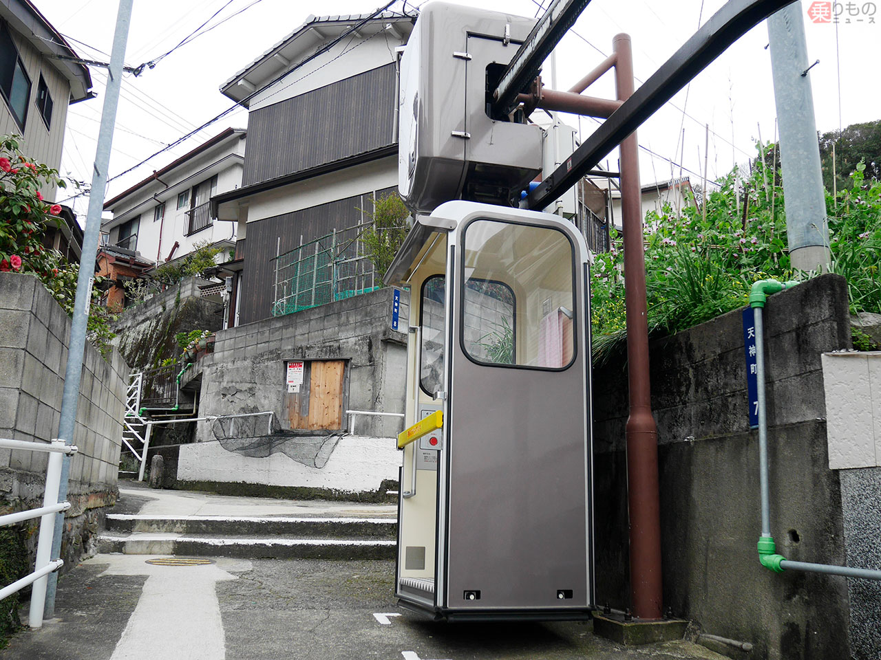 動く電話ボックス？ 長崎ならでは「斜面移送システム」なぜできた 坂の