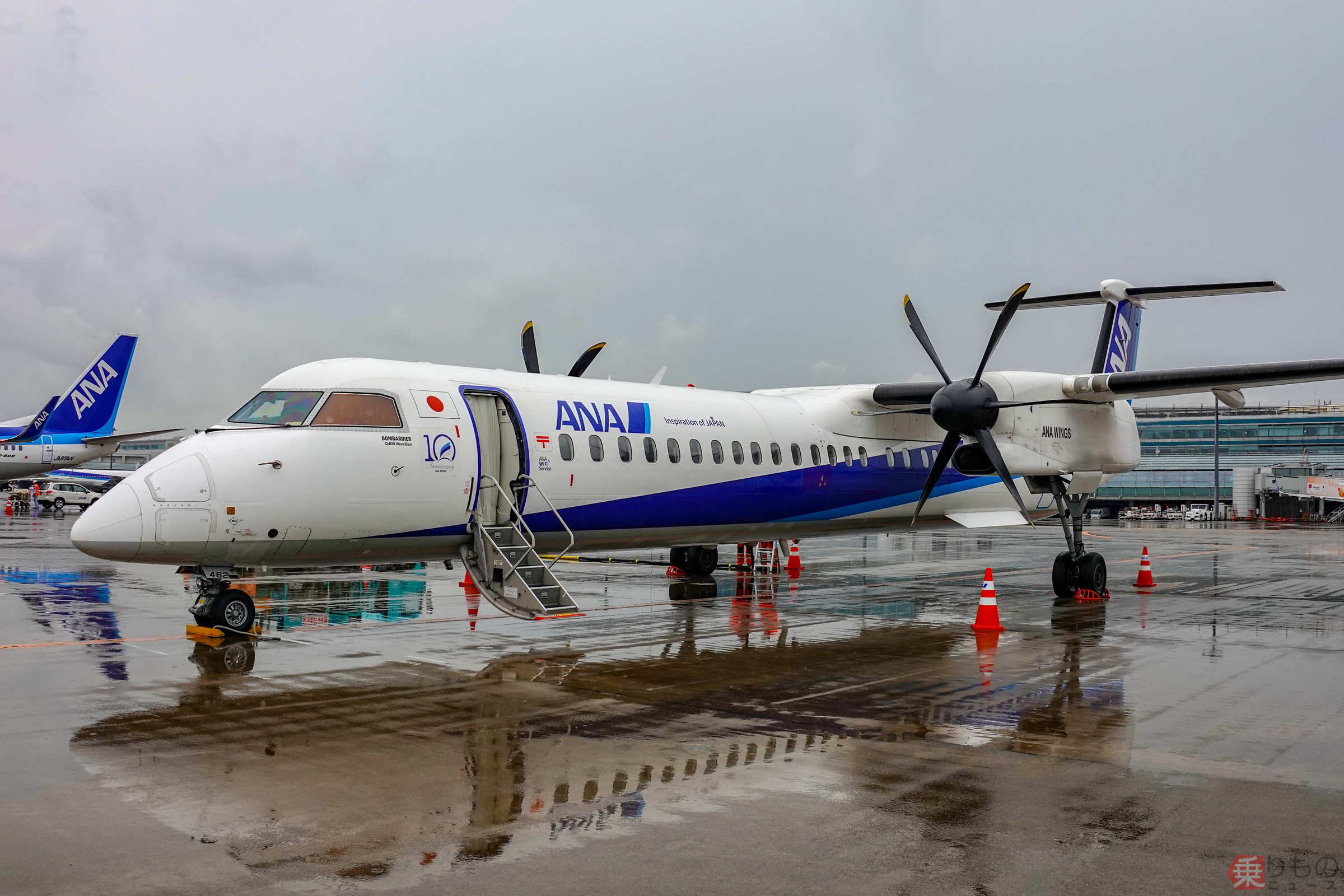 珍しい!? 羽田空港にANA唯一のターボプロップ機「ボンQ」再降臨！ 今回
