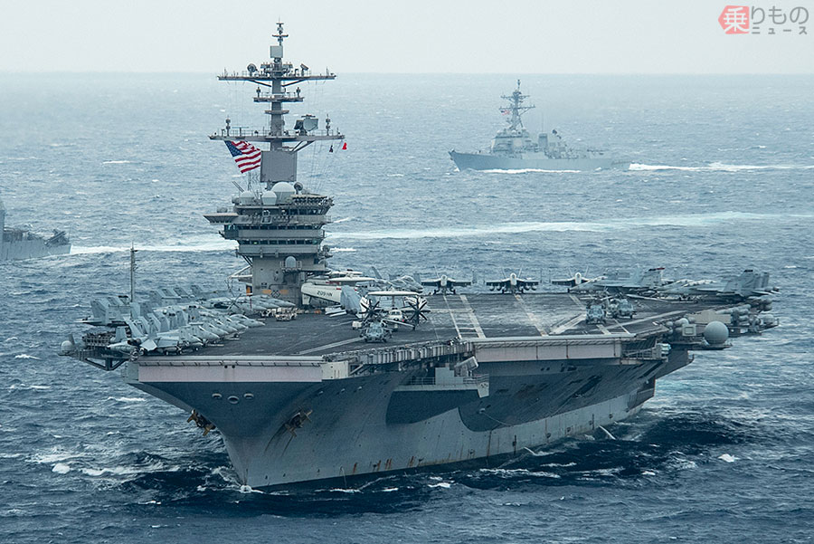 アメリカ空母打撃群が南シナ海入り 艦載機の発着艦訓練も実施 | 乗り