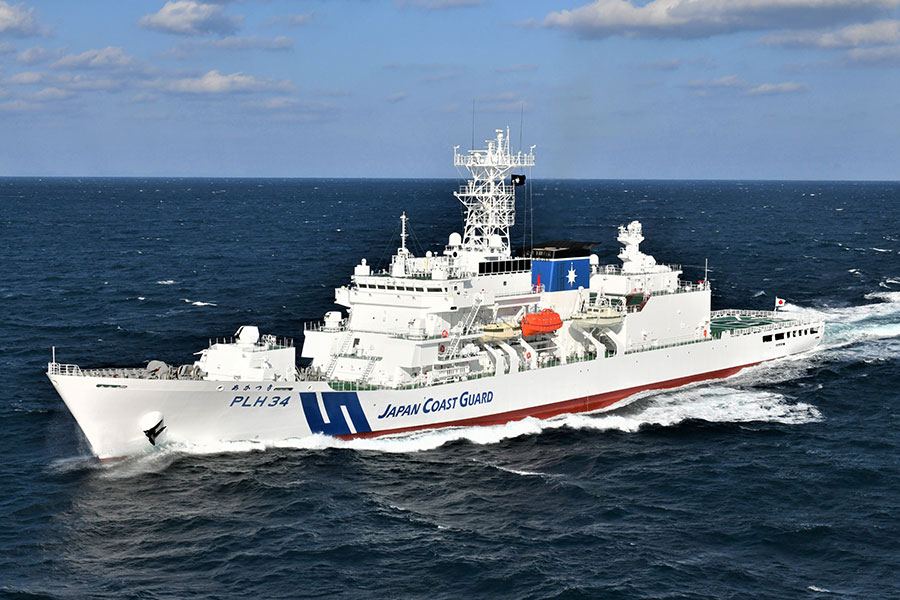 海保 最大級のヘリ搭載巡視船「あかつき」竣工 南西諸島の警備で鹿児島