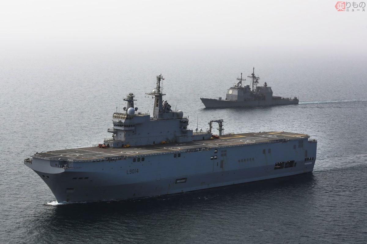 大型艦になぜ…フランス海軍の強襲揚陸艦「トネール」に見られる特徴と