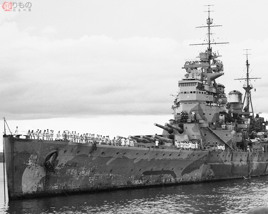 イギリス海軍プリンス・オブ・ウェールズ乗組員直筆サイン&生写真