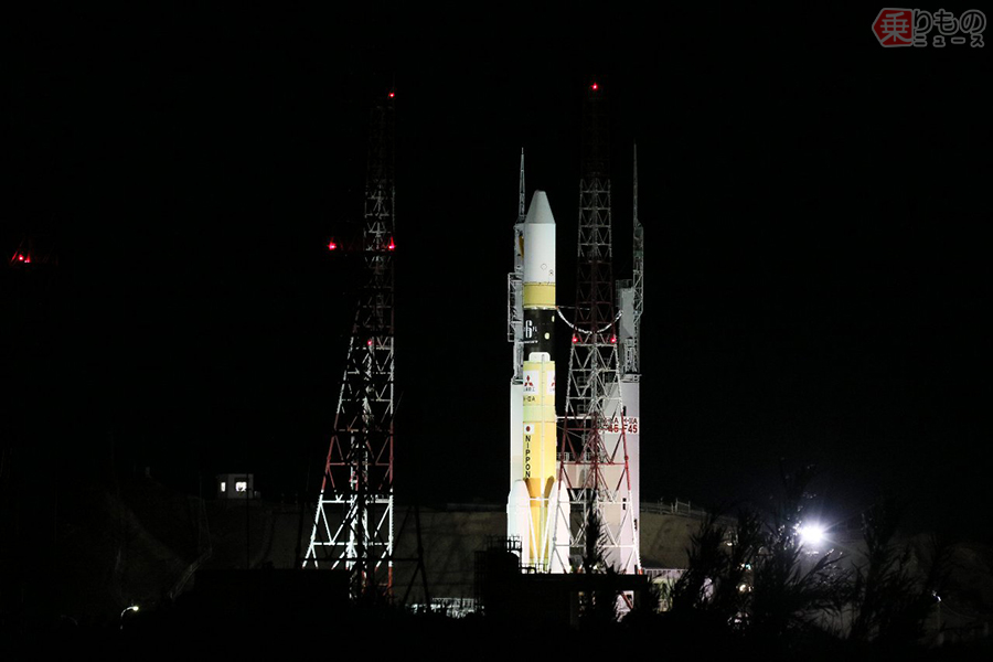 準備万端！ 姿現したH-IIAロケット45号機いよいよ打ち上げへ 204型は