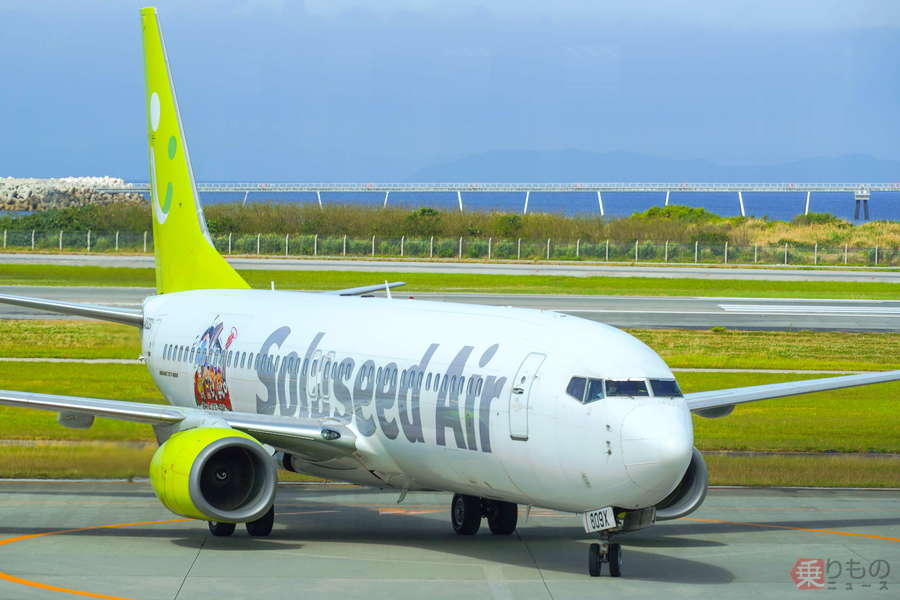 ちゃんぷる」と名付けられた特別デザイン機、運航開始 ソラシドエア