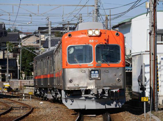 引退間近い北陸鉄道8000系「8802編成」 京王井の頭線カラーに