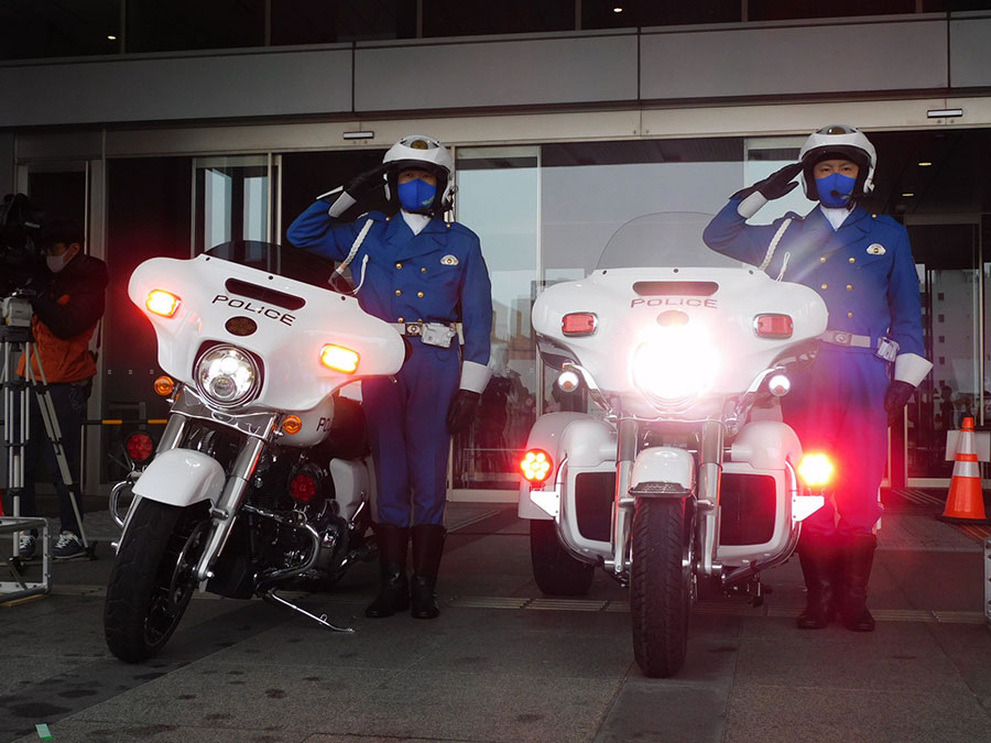 昭和レトロ トッピーパトロール 白バイ 警察 ポリス 三輪車取付 電動