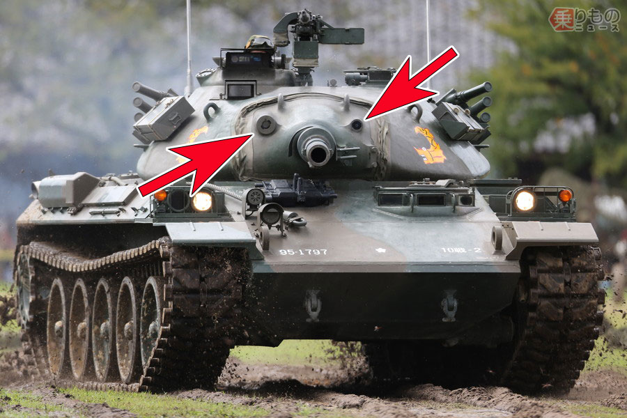 戦車の主砲脇の「穴」何のため？ もうすぐ見納め74式戦車にも 退役後も