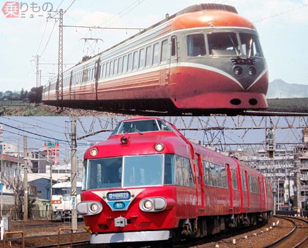 希少1970年頃当時物】名鉄特急パノラマカー 列車ボールペン 11本