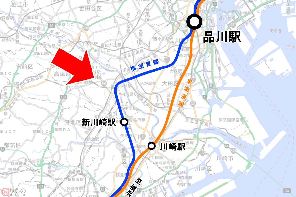 品川 駅 から 川崎 駅