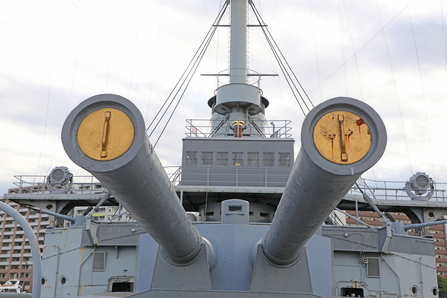 Yahoo!オークション - 戦艦三笠 文鎮 置物