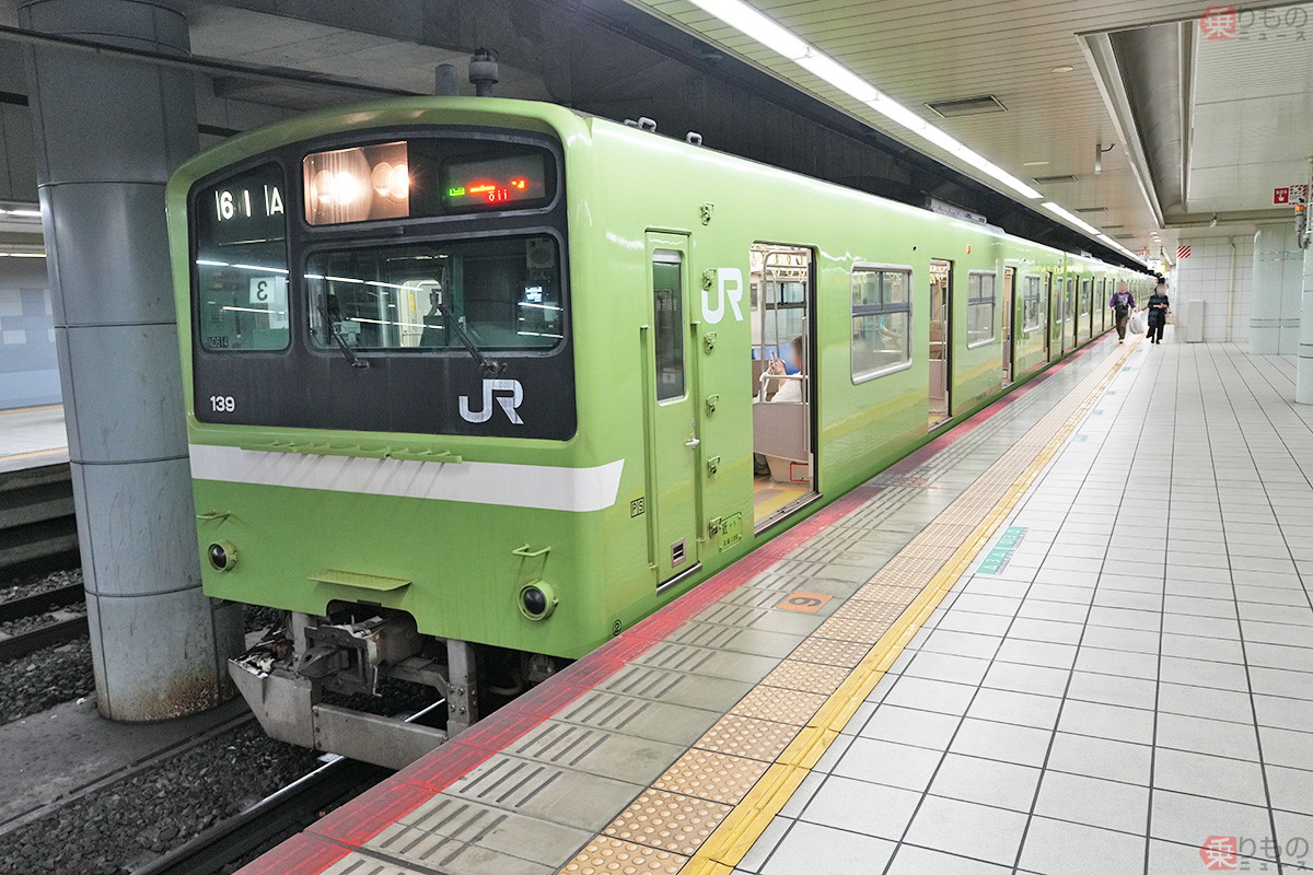 絶滅”間近の国鉄型 201系電車は何がすごかったのか 登場45年、関西で最後のとき | 乗りものニュース