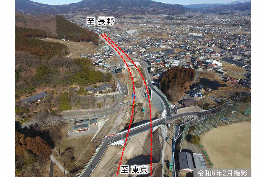 関越道ICと接続へ 上信道“起点側”が工事佳境 西を目指す群馬の新「東西