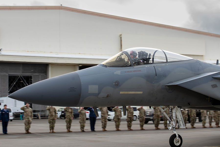 336FS 嘉手納基地 展開記念パッチ F-15E ストライクイーグル