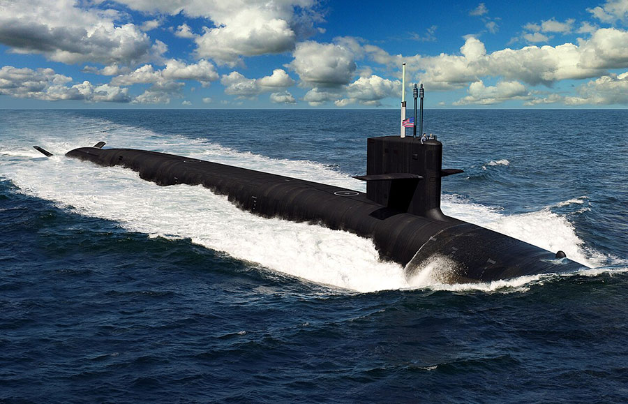 US.NAVY 潜水艦・スツール・アルミ製・米軍払下げ 米海軍の新型原潜「コロンビア」建造遅延から“回復”か？ メーカー幹部